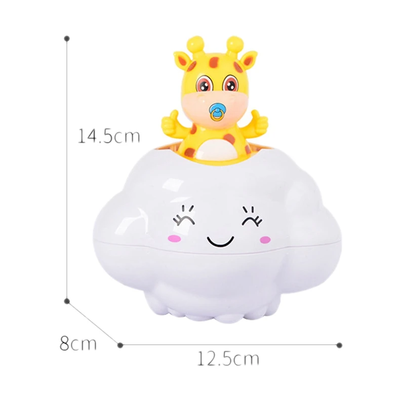 

Infant Bath Toy Deer Cloud Rain Swimming Bathing Toys for Baby Bathroom Showering Water Toys for Kids Gift