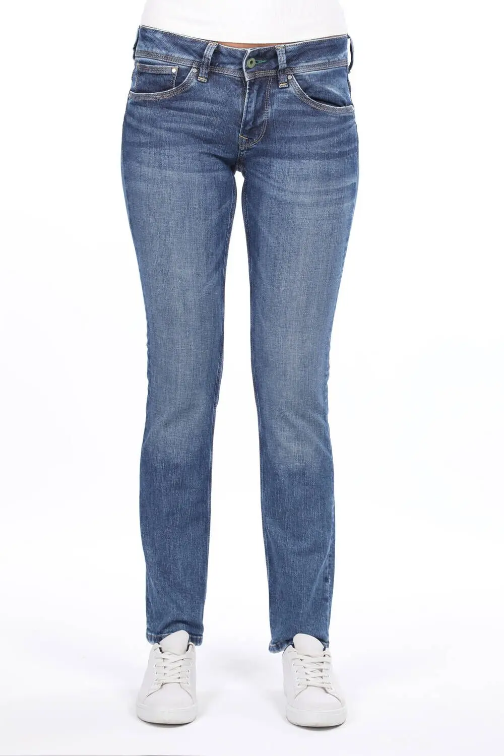 

Женские Синие Джинсы бойфренда с заниженной талией