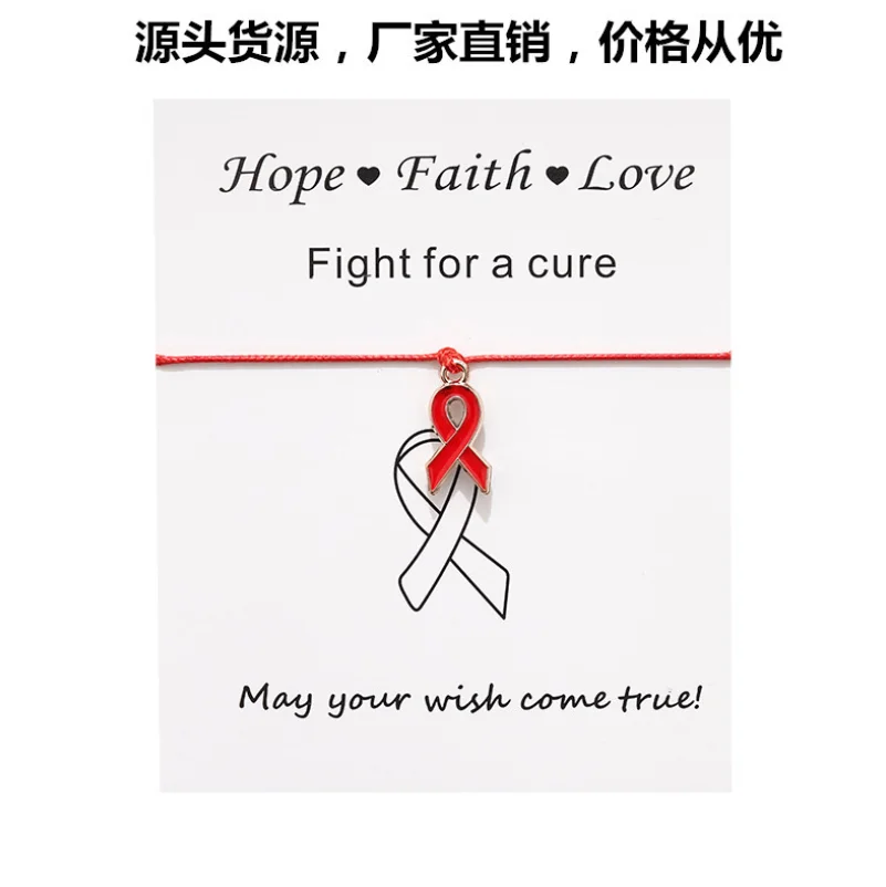 Браслет на ногу из металлического сплава с изображением рака груди | Украшения и