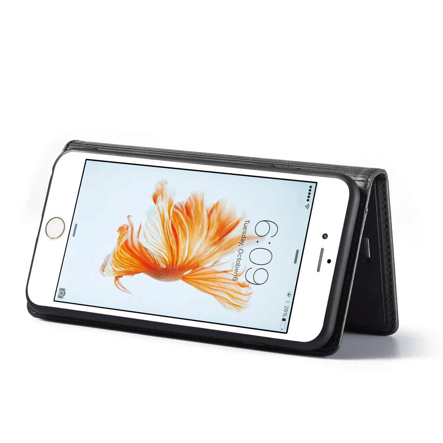 

Luxury Holder Flip Leather Vintage Book Design Phone Case For Apple iPhone 6 7 8 Plus Stand Cover