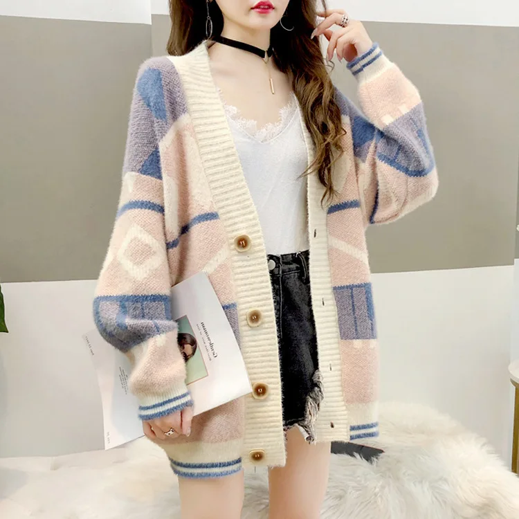 

2020 Poncho Long Sleeve Soft Material Knitted Coat Cardigans Sweater Jumper Women Cape Casaco Feminino
