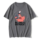 Мужские приталенные футболки с рисунком Патрика Telephone Adventure Time, женская футболка, хлопковые повседневные топы с коротким рукавом, рубашки