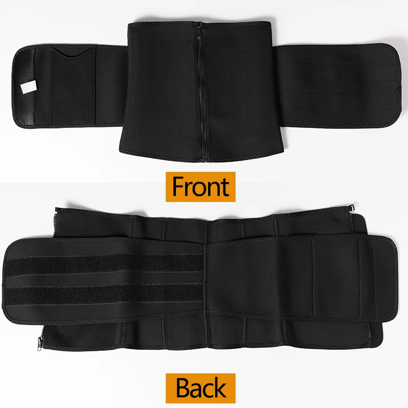 VASLANDA Neoprene Sauna Sweat Waist Cincher Slimming Belt Body Shaper Abdominal Trimmer Shapewear Cintas Modeladora Corsets