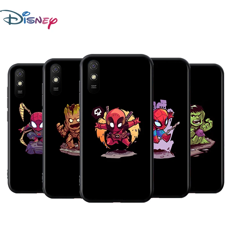 

Cute avenger superhero For Xiaomi Redmi 9T 9I 9AT 9A 9C 9 8A 8 7A 7 6A 6 5A 5 4X PRO Prime Plus Black Soft Phone Case
