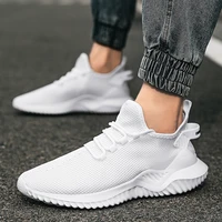 bashangmu mens shoes summer breathable mesh white sports shoes thin section all match mens casual shoes large size 39 46