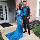 Smileven очаровательные вечерние платья русалки с длинным рукавом женское вечернее платье