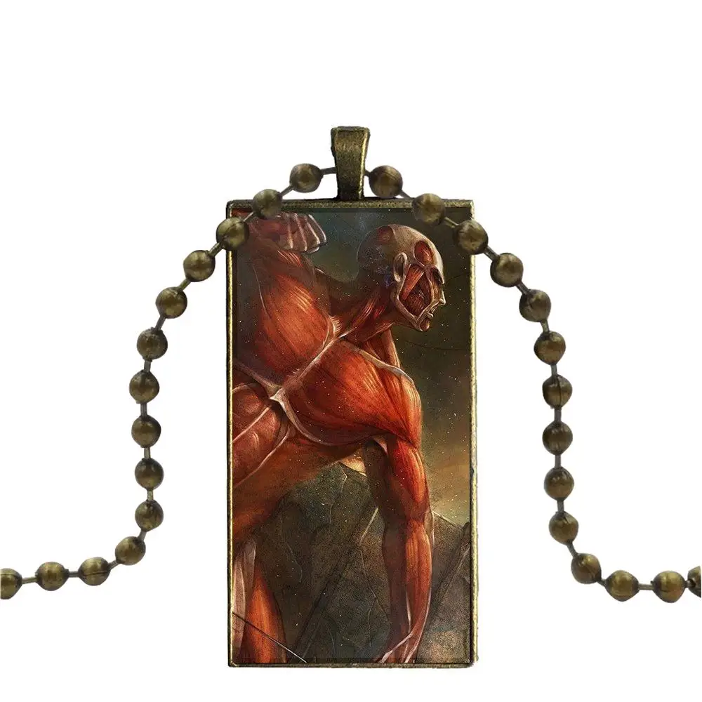 Аниме Атака Титанов Скаутинг для женщин детей ожерелье с бронзовым покрытием