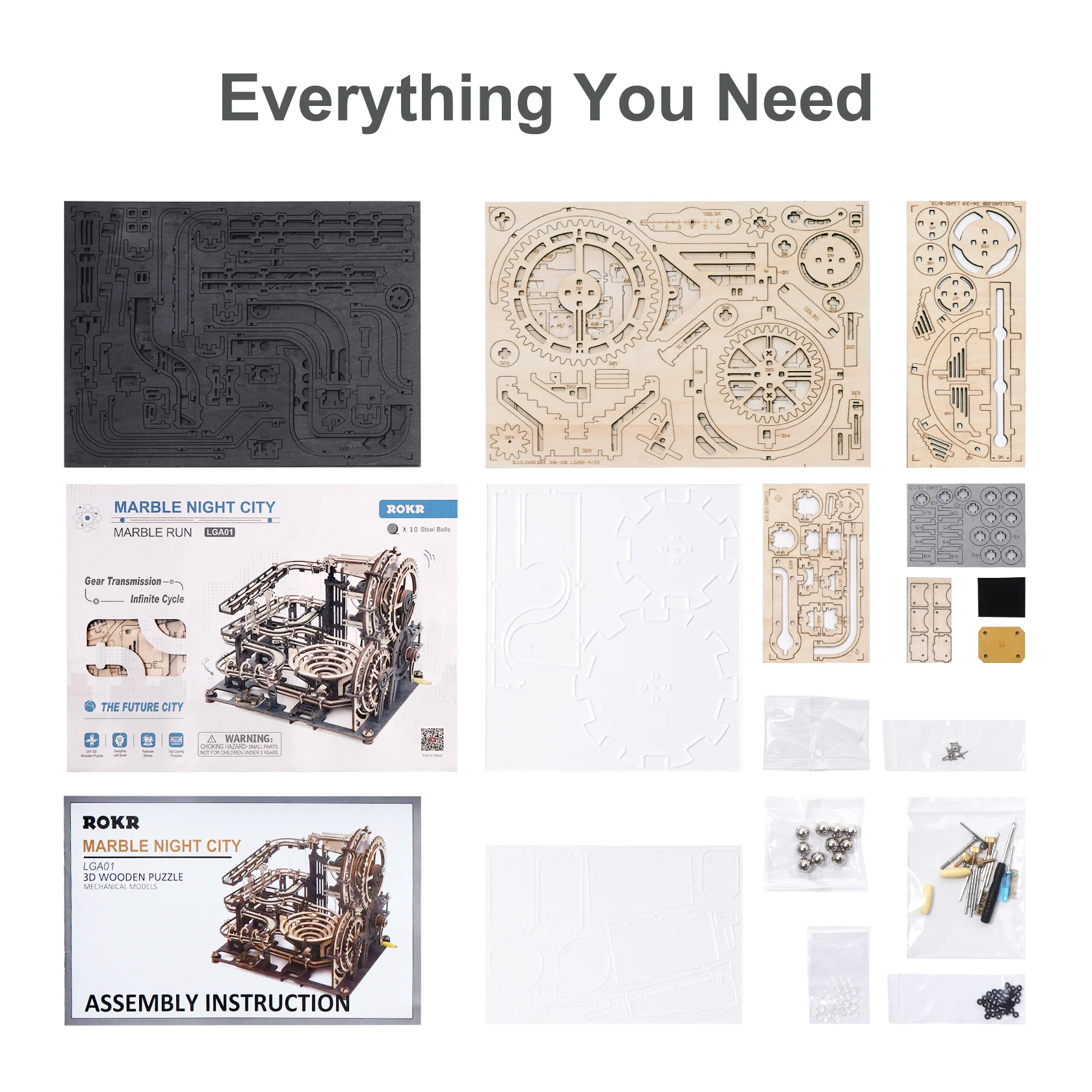 Праздничный подарок мраморный ночной город 3D самодельные деревянные