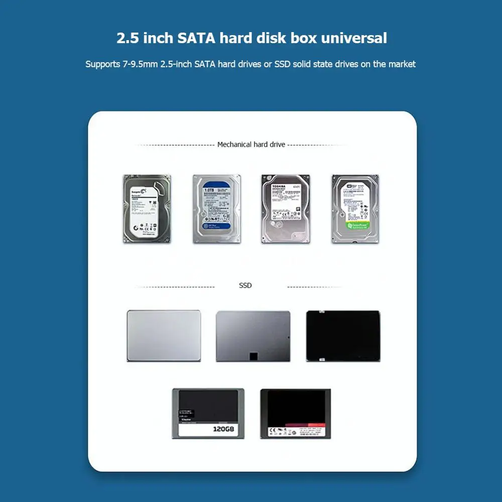 

ORICO 2.5 inch HDD Case 5Gbps Sata to USB3.0 Micro-B HDD SSD Enclosure Support 4TB Mobile Hard Disk Case Box for PC Laptop