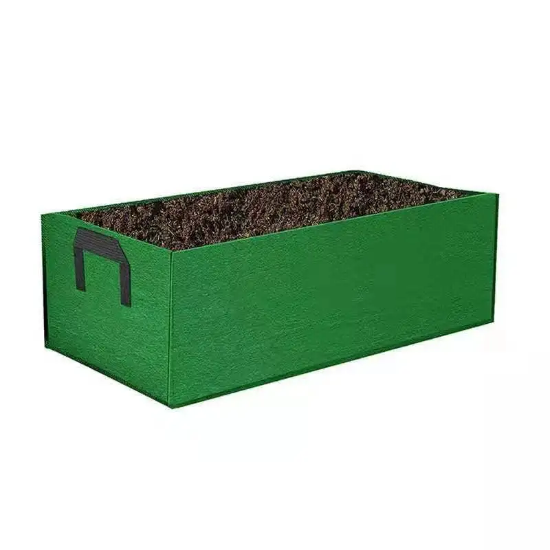 Thicken Eared Non-woven Felt Rectangular Beautiful Planting Bag Nursery Basin Balcony Garden Product Bed Customization | Дом и сад