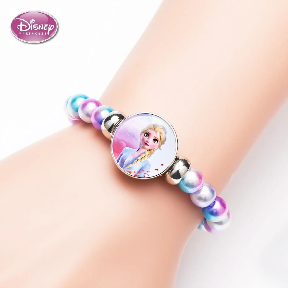 28 стилей Disney Elsa Anna браслеты принцессы Rainbow Frozen 2 милые девушки макияж игрушки дети
