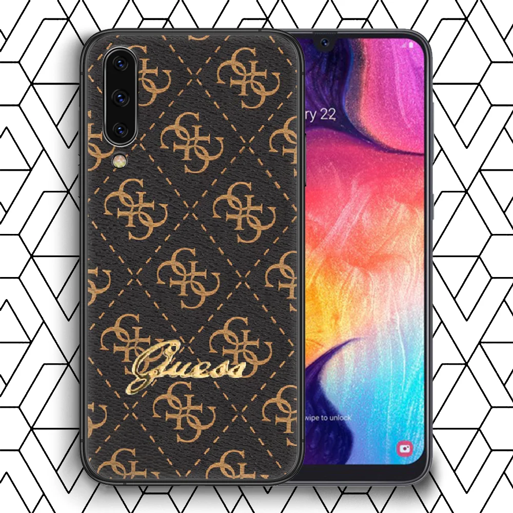 

French Fashion Brand Guesses Phone Case Cover For Samsung Galaxy A 8 10 11 20E 21 30 40 50 51 70 71 81 S Black Hoesjes Trend