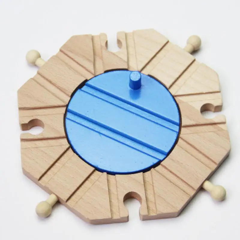 Деревянный поезд Bifurcated строительный блок массивные аксессуары Road Track под детские