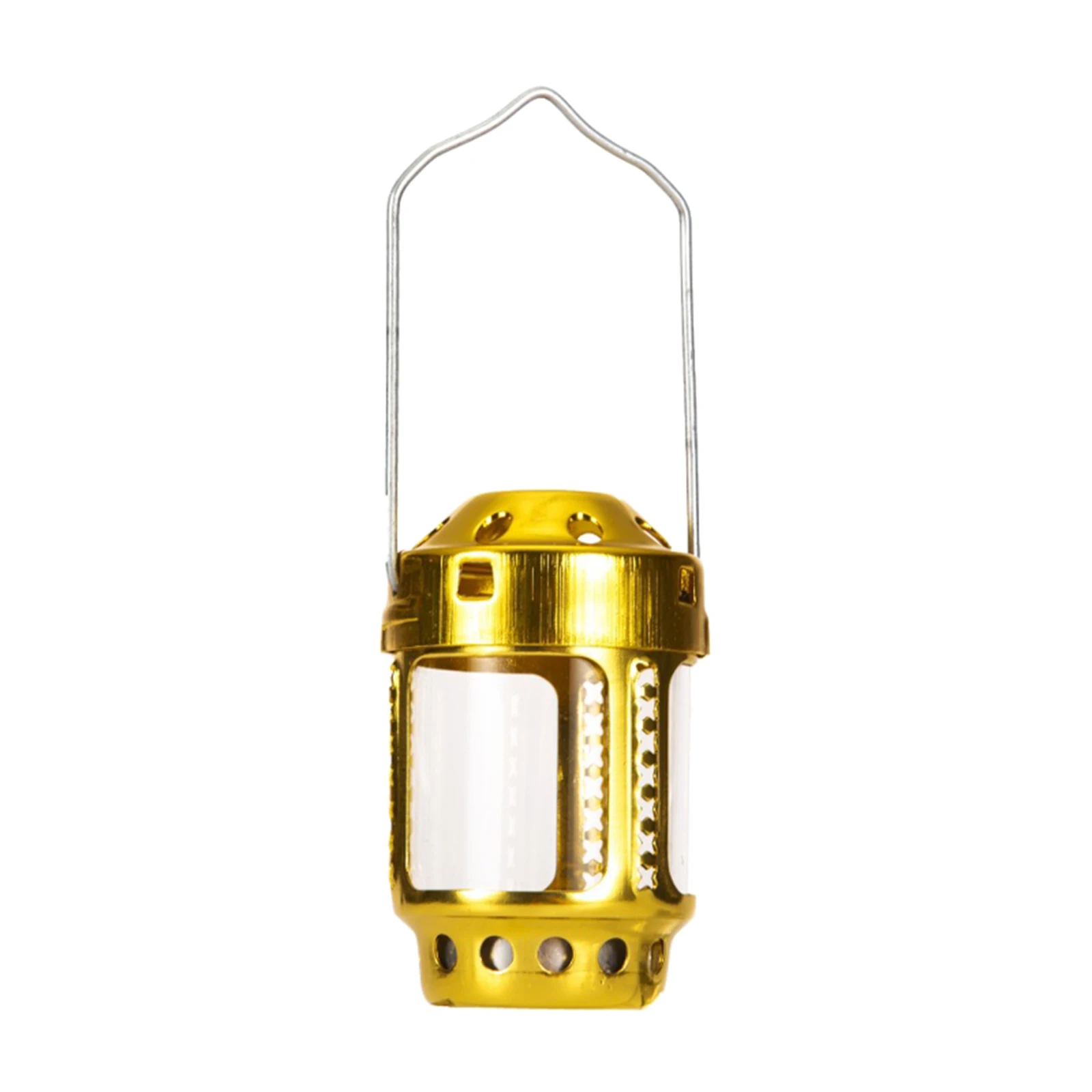 

Metal Gold Tealight Holder Camping Hanging Lantern Patio Ornaments Lights