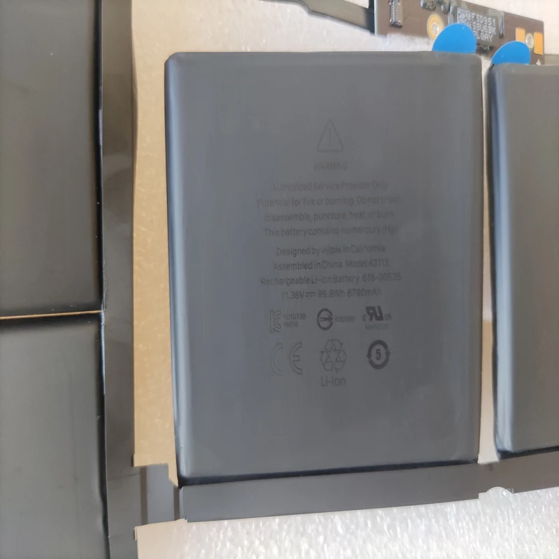 Оригинальный аккумулятор A2113 616-00533 для ноутбука Apple Macbook Pro A2141 16 '&#x272019 2020 Core I7 I9