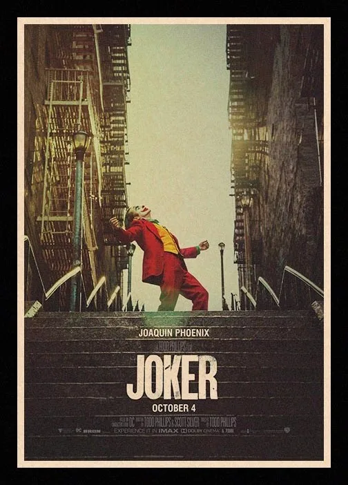 Отличный Классический постер JL joker Хоакин Феникс наклейки для гостиной домашний