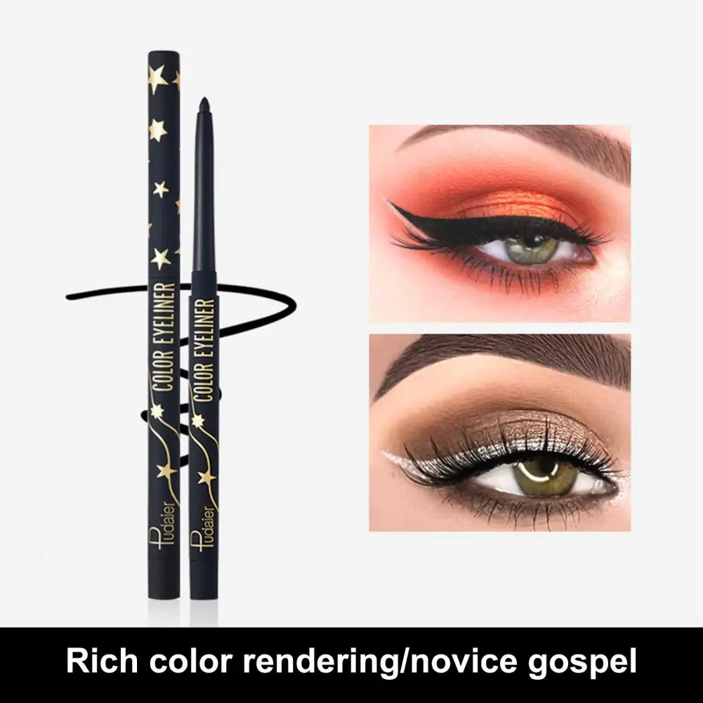 1 Set  Eyeliner Pencil Eco-friendly Non-smudge Eyeliner Pencil Super Pigmented Easy to Color Eye Liner