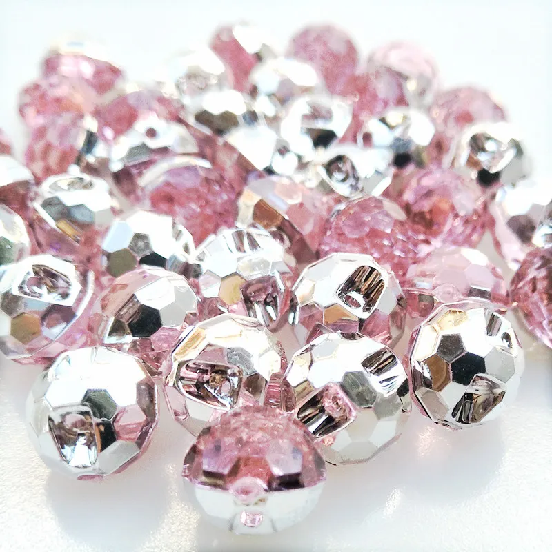 HL 40 шт розовый цвет круглые акриловые кнопки швейные принадлежности для одежды