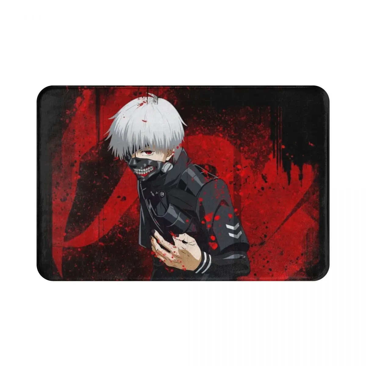 

Tokyo Ghoul Polyester Doormat Rug carpet Mat Footpad Anti-slip AntiwearEntrance Kitchen Bedroom balcony Cartoon