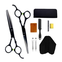 6 0 hairdressing scissors hair cutting salon thinning equipment 10 sets hairdressing capes hair combs barber scissor cut