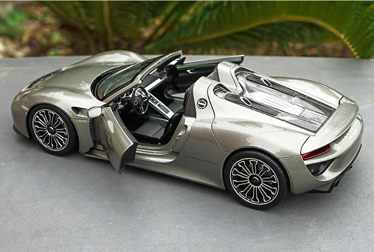 Welly 1:18 Масштаб 918 Spyder конвертируемый литой металлический игрушечный автомобиль модель сплава для детей Коллекция подарков оригинальная коробка
