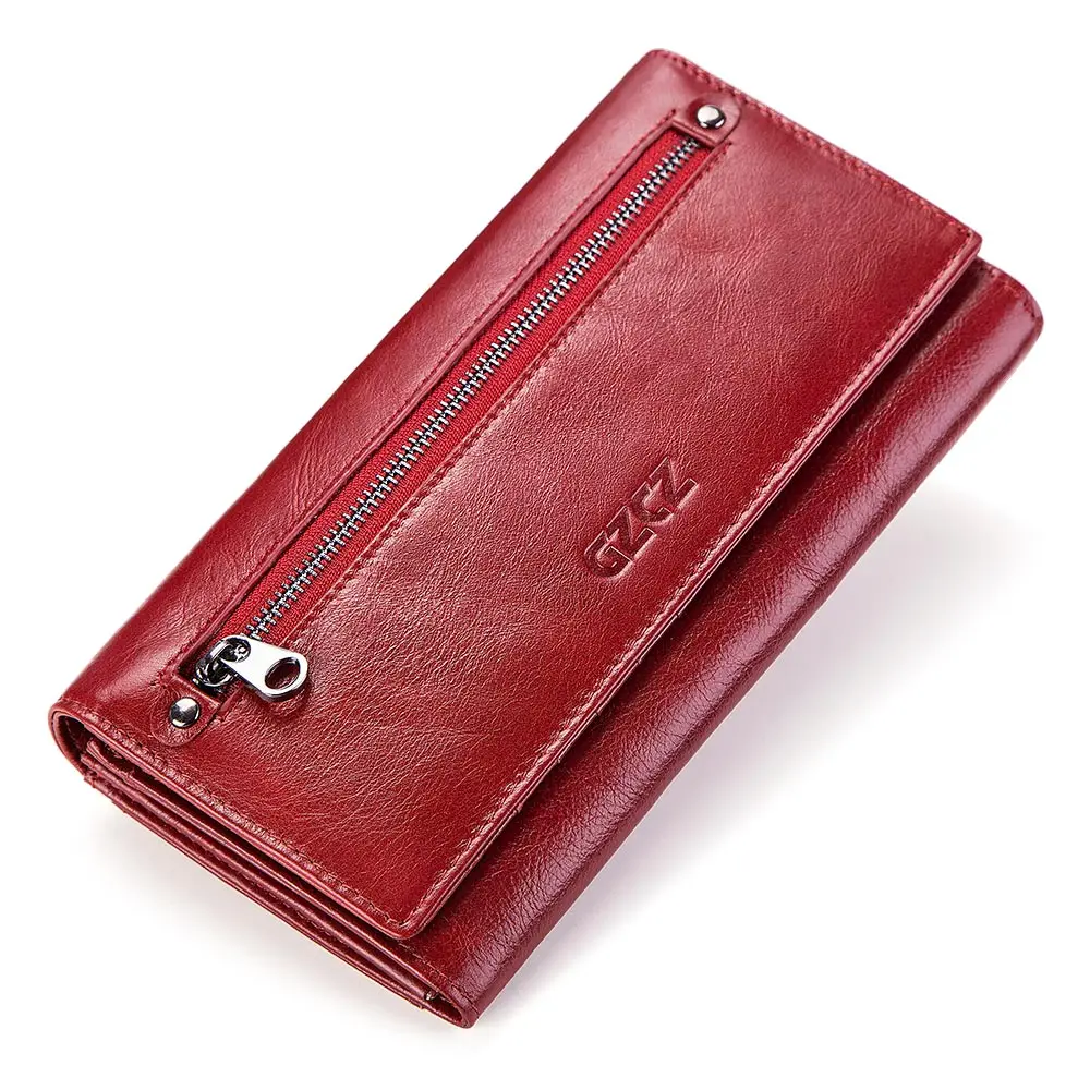 Кошелек женский длинный из натуральной кожи Rfid | Багаж и сумки