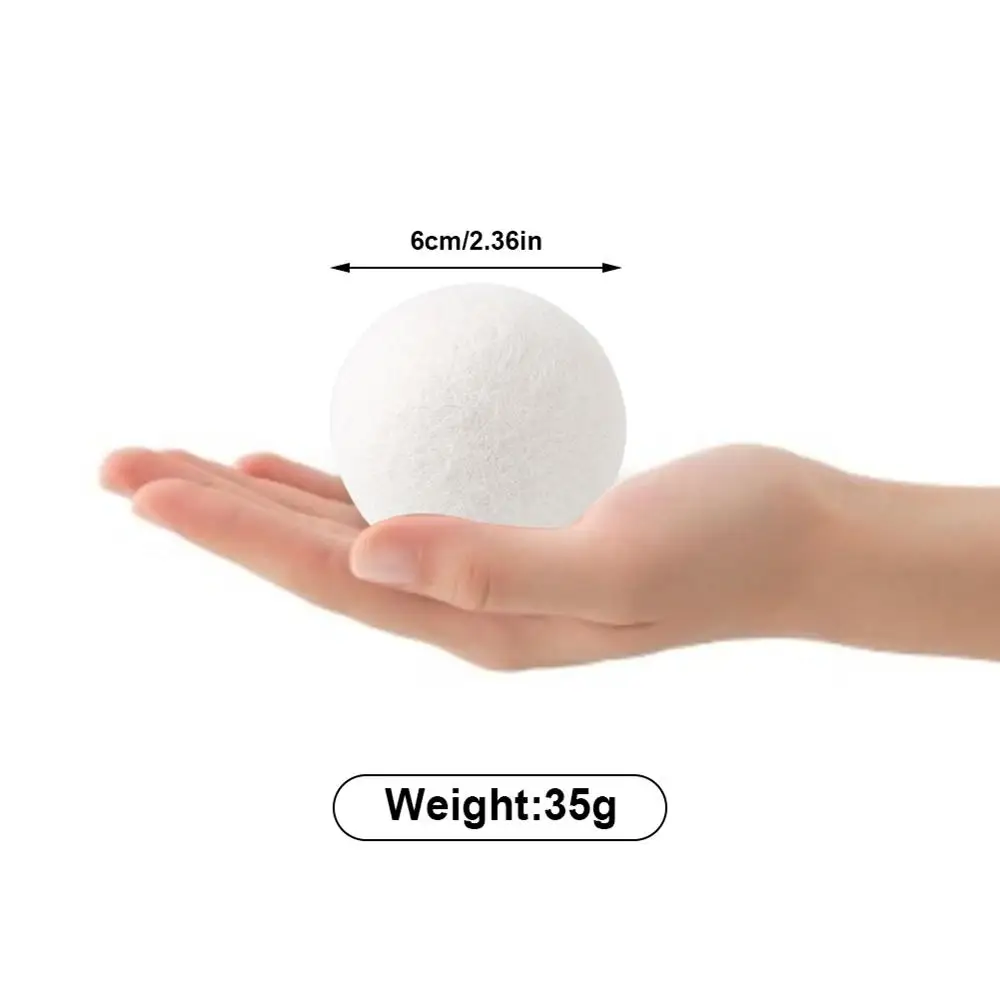 

6pcs Organic Hypoallergenic Wool Tumble Drying Balls, 100% Premium Wool - Reusable, Natural Fabric Softener - Softens Clothes