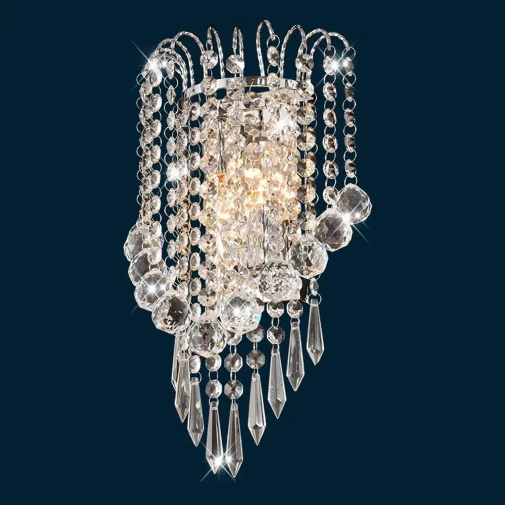 Retro Crystal Wall Lamp Morden Sconce Chain Lights Light | Лампы и освещение