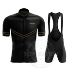 Комплект мужской велосипедной одежды Ralvpha, трикотажный комплект с шортами и нагрудником, летний костюм для горного велосипеда, униформа для езды на велосипеде с защитой от УФ-лучей, 2022