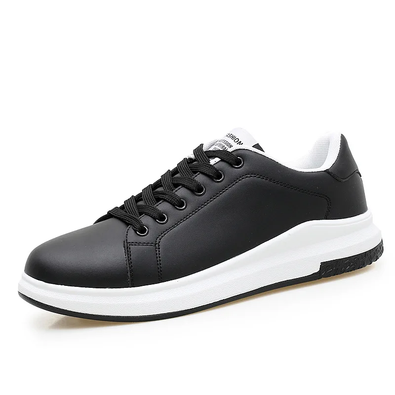 Большой Размеры женские кроссовки Сезон осень Кожаные светильник белые с