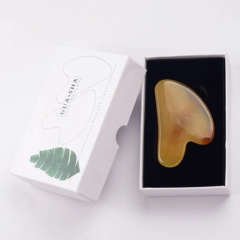 Агат гуашь скребок натуральный нефрит гуаша доска лица глаз соскабливание