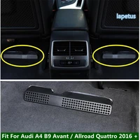 lapetus under seat air conditioning vent protective cover trim black for audi a4 b9 avant allroad quattro 2016 2020 plastic