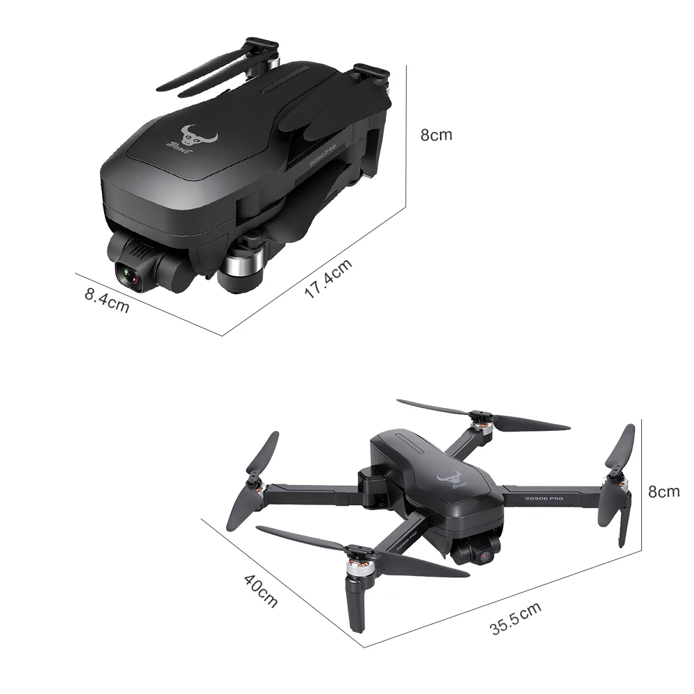 Квадрокоптер ZLL Beast SG906 PRO 2 GPS бесщеточный Дрон с осями стабилизацией Wi-Fi FPV камерой