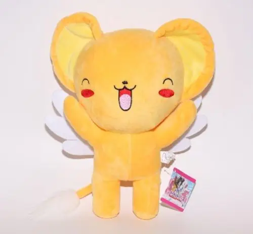 Милые Сакура, кошек и других животных, косплей, японское аниме Card Captor Sakura Kero мягкая плюшевая игрушка кукла 30 см, Новинка - Цвет: yellow A