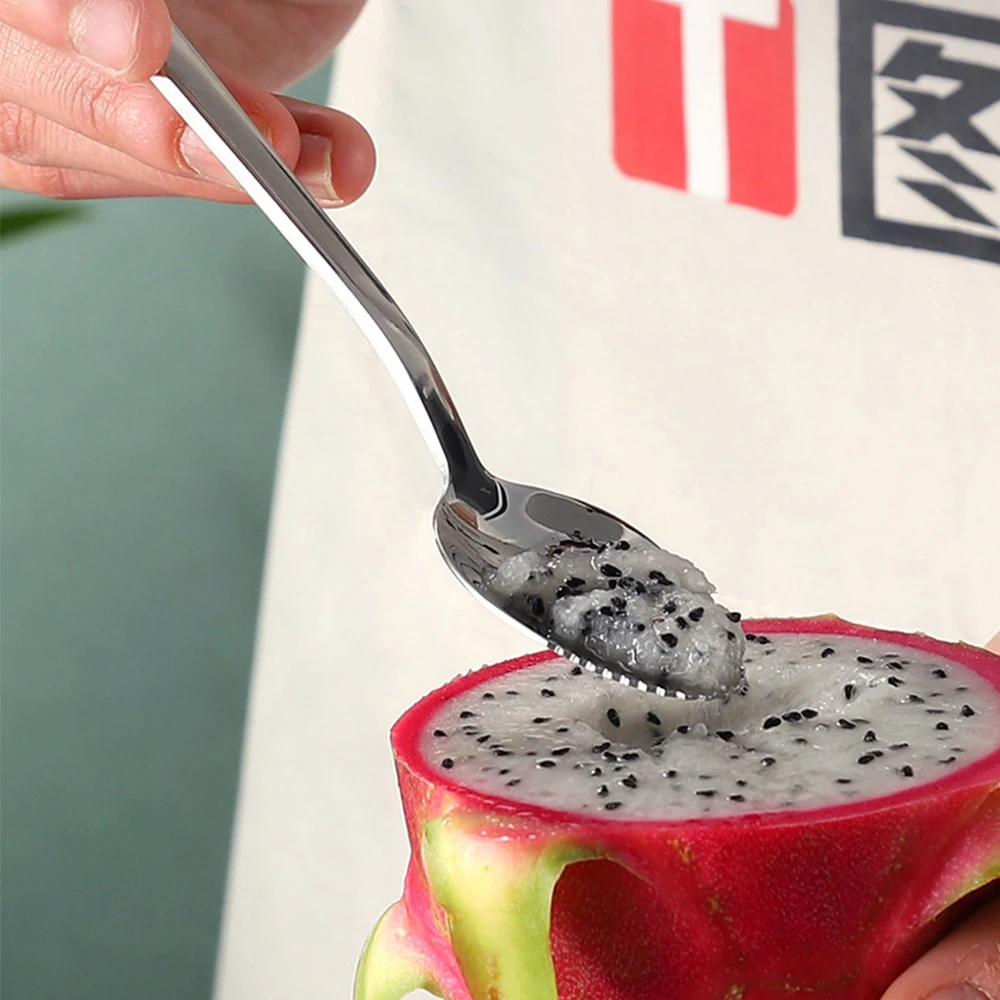 2 шт. для фруктов из нержавеющей стали дноуглубительные работы ложка Apple