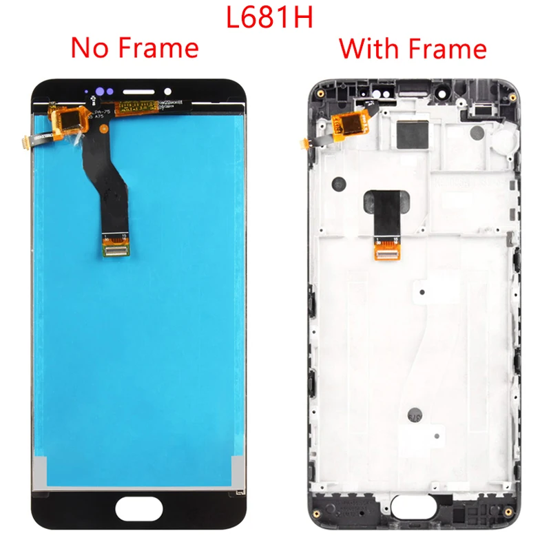 Оригинальный ЖК дисплей M681H для Meizu M3 Note L681H с рамкой и сенсорным экраном в сборе