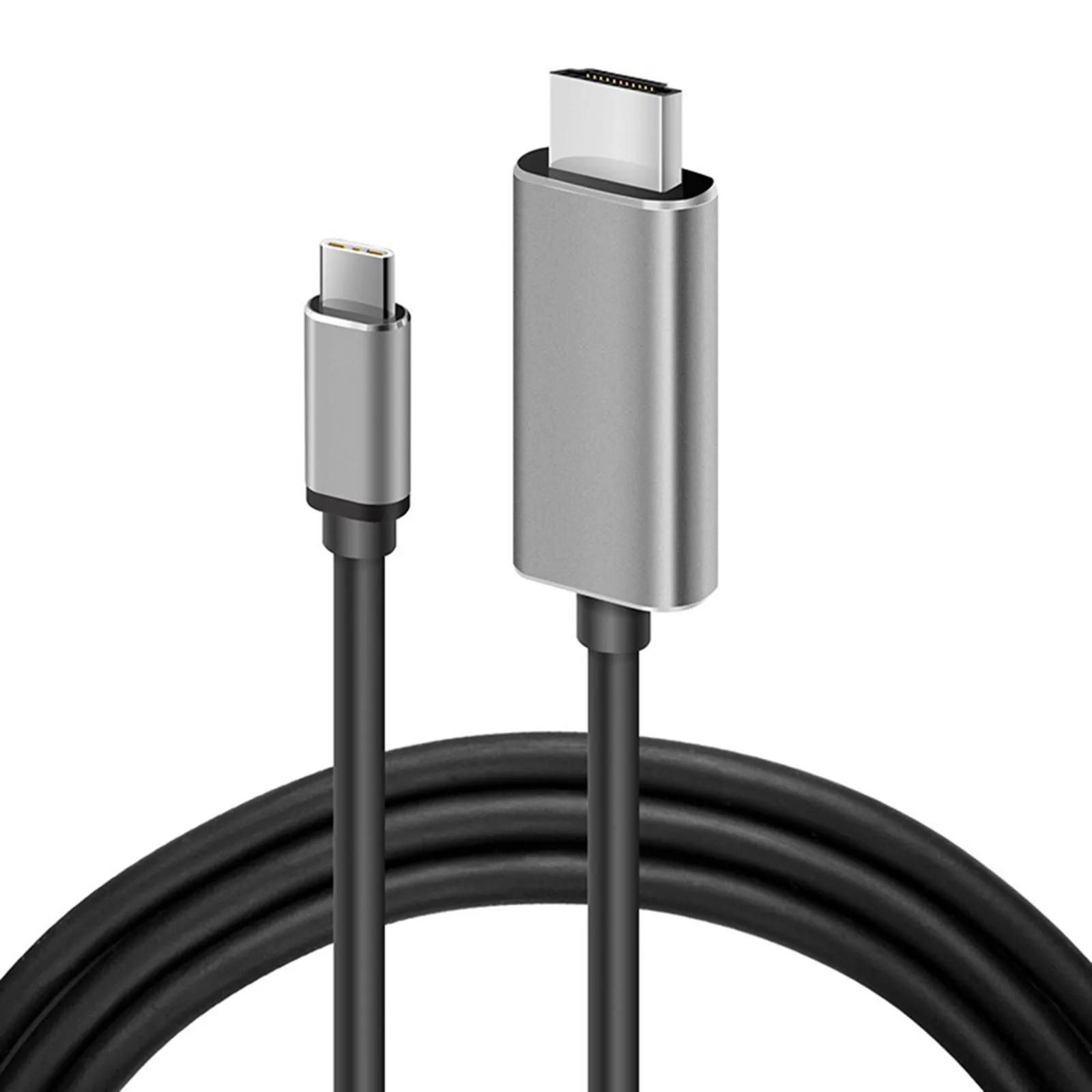 

HD Cable Aluminum Alloy Shell TYPE-C To 4K/60Hz HD Compatible Cable 2M 1080P Support Synchronous Transmission Of Audio And Video