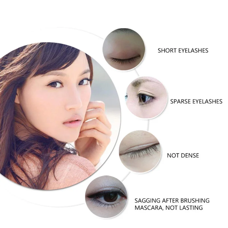 4D шелковое волокно ресниц тушь для наращивания макияж черный водонепроницаемый