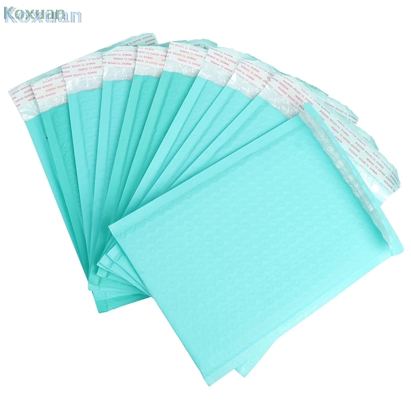 

10 шт. 180x230 мм полезной площади цвета морской волны поли с воздушно-пузырчатой плёнкой внутри из крафт-бумаги конверты с мягким вкладышем поч...