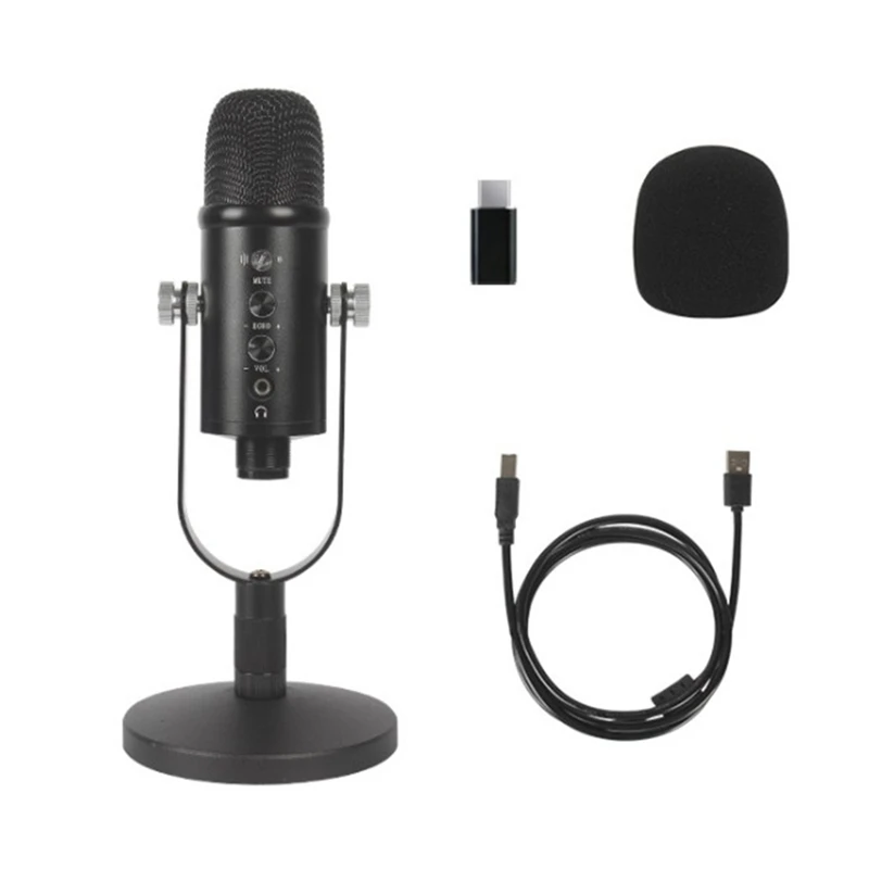 

USB Microphone Condenser Microphone Professional Recording Stand Microphone PC for Computer Laptop Microphone,