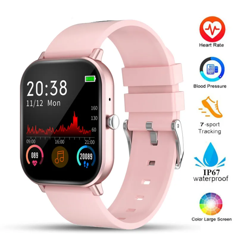 

2020 Women Sport Smartwatch Watches For Android IOS Smart Watch Men Bluetooth Call Heart Rate Blood Pressure Monitor Smart Clock