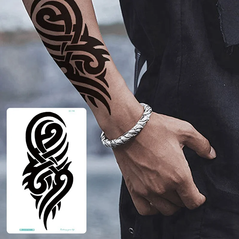 1 шт. женские цветы Бабочка Временные татуировки треугольная переводная вода