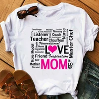 mom is love graphic print women tshirts friend t shirt femme harajuku shirt summer fashion mothers day female t shirt