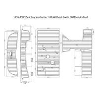 Swim Platform & Co Pad EVA Non-Slip Mat Teak Decking 1/4" 6mm For Sea Ray Sundancer 330 1995-1999