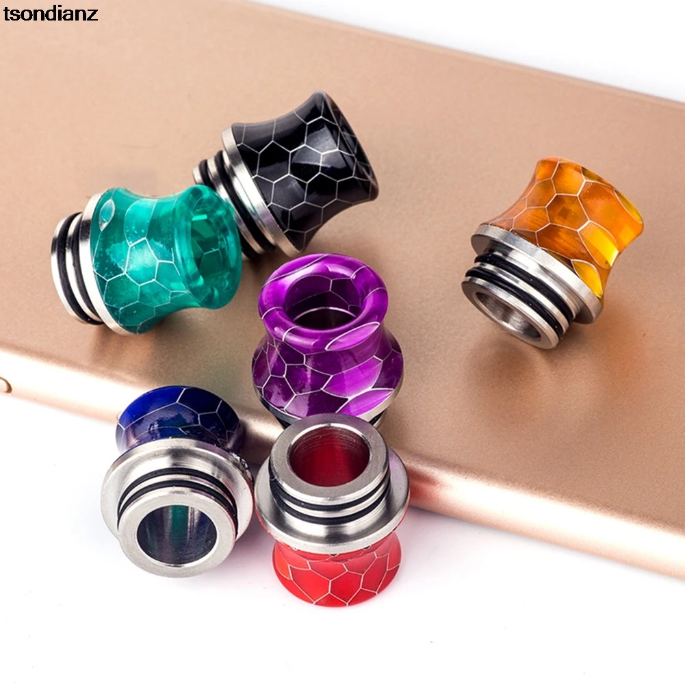 

810 Electronic Cigarette Stainless Steel Resin Wire Bore Drip Tip Drip Nozzle Mouthpiece For TFV12 Prince Atomizer Vape Tank