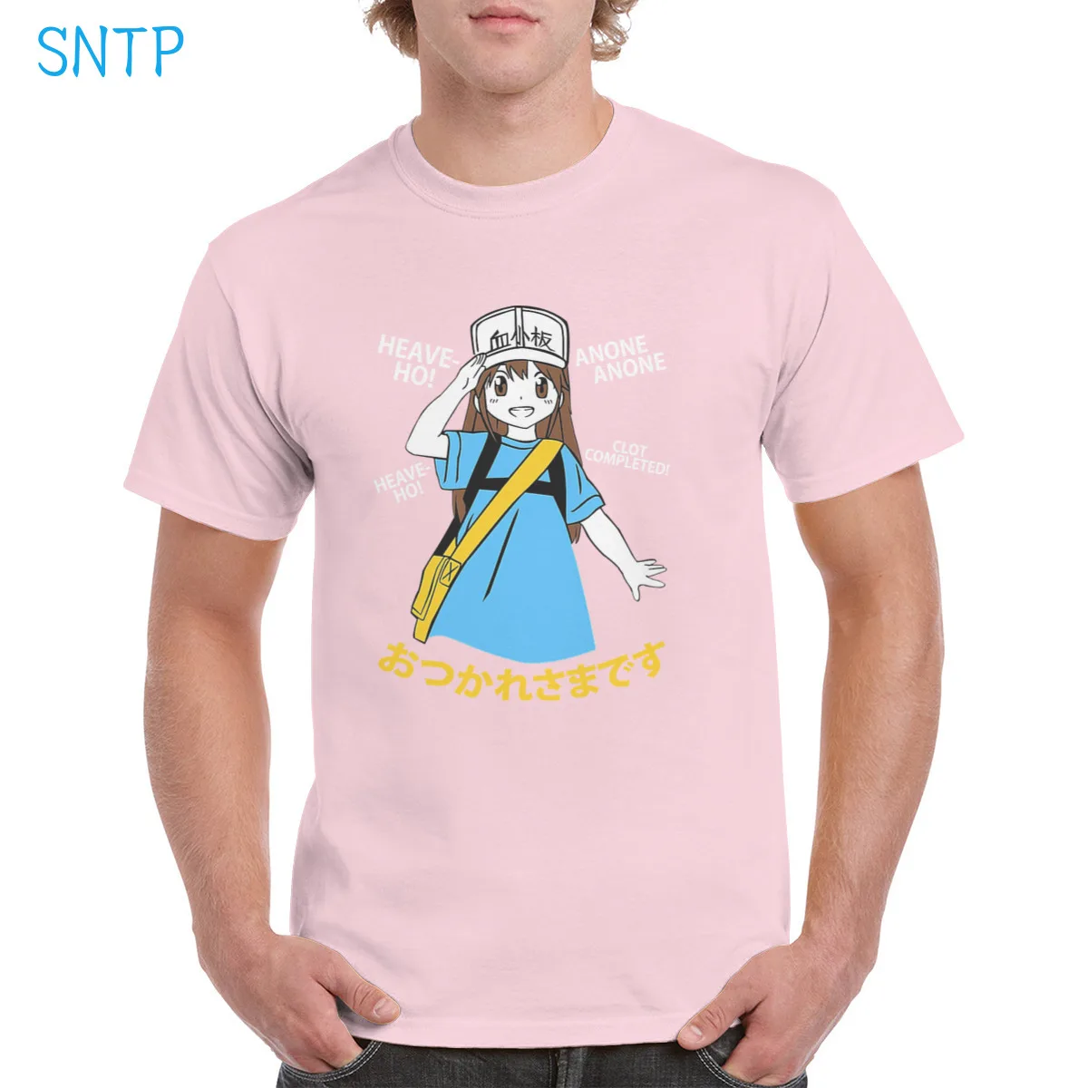 

Platelet Chan Hataraku Saibou t shirt Cotton Harajuku Anime Cells At Work graphic Top Oversized Tee Female/Man