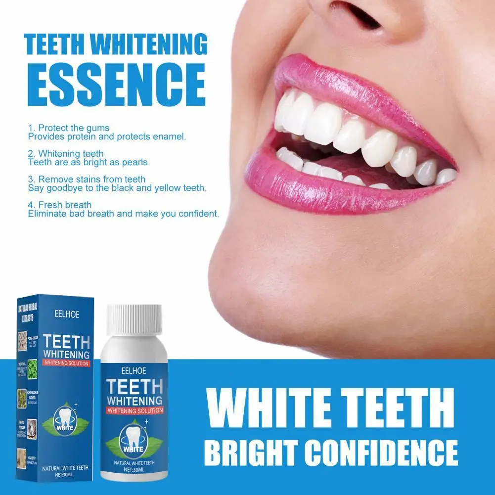 

30ML Teeth Removing Water Multifunctional Easy-using Oral Care Beauty Dental Whitening Essence for Tooth Stains