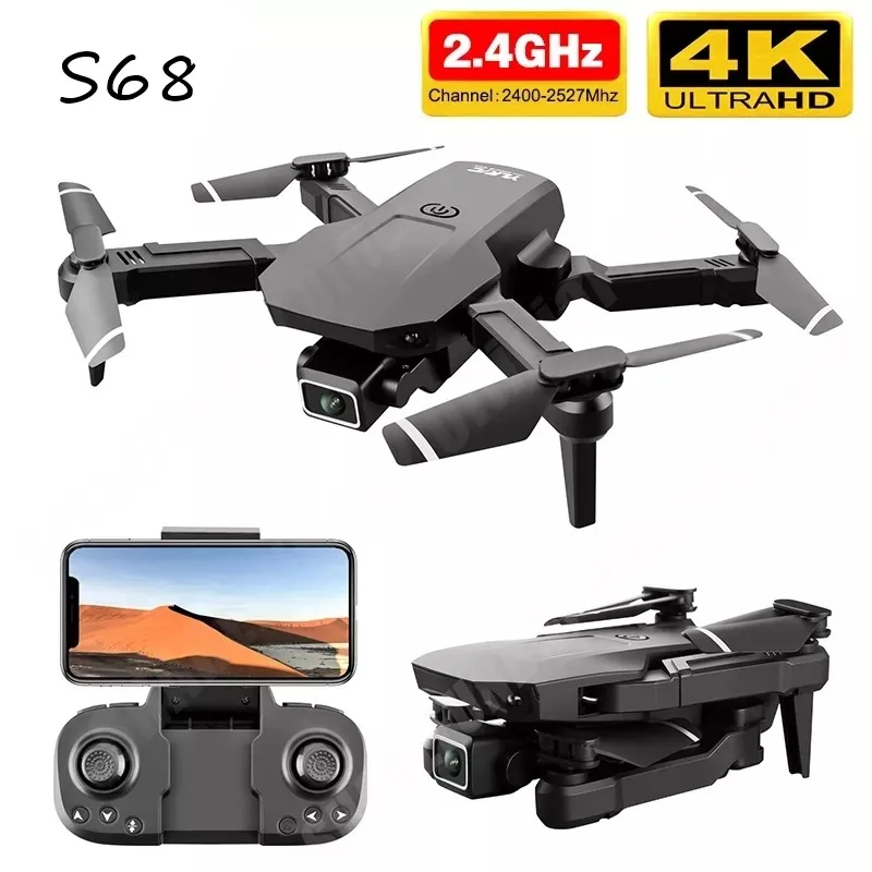 

Мини-Квадрокоптер S68 с широкоугольной двойной камерой, Wi-Fi, FPV