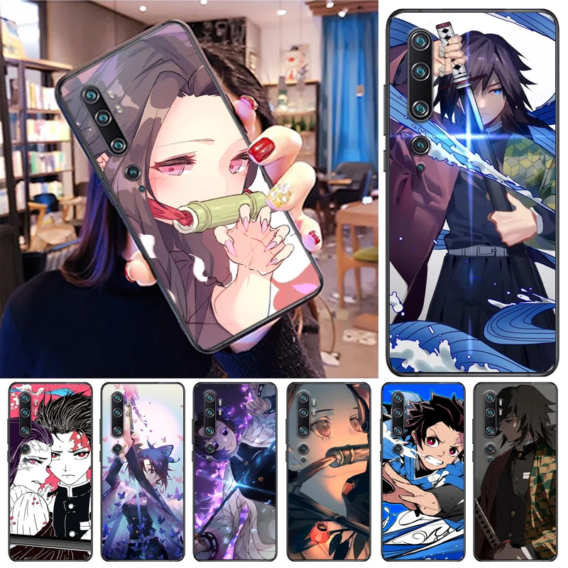 

Demon Slayer Kamado Tanjirou Kamado Nezuko Kimetsu No Yaiba Agatsuma Zenitsu Phone Case For Xiaomi CC9e CC9 Pro Cases Carcasa