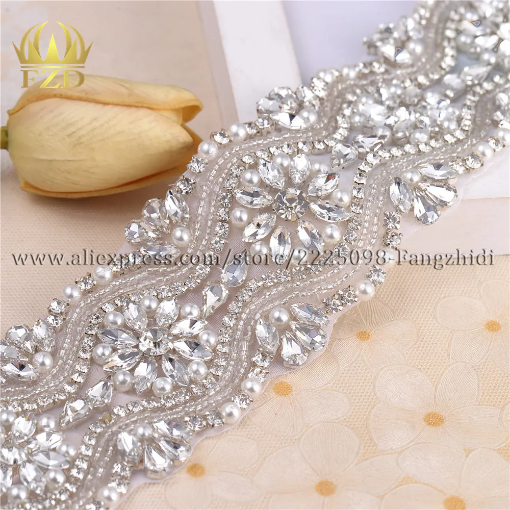 FZD 10 штук ручной работы стразы вышивка бриллиант свадебные бусины цветок
